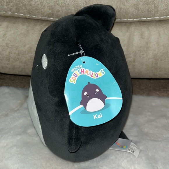 🌊Squishmallows Kai the Killer Whale NWT 8” Orca whale - Picture 3 of 4